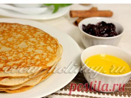 Блины на йогурте с корицей и имбирем