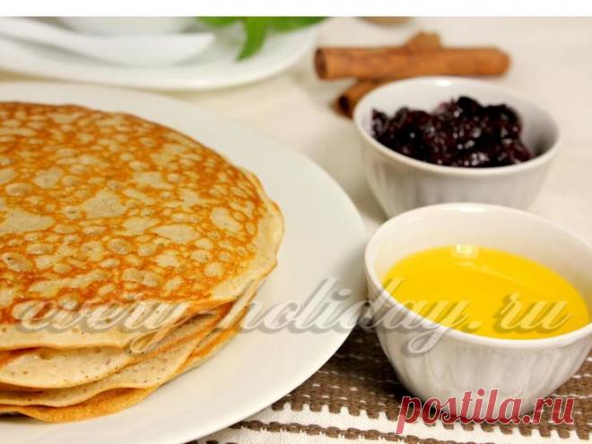 Блины на йогурте с корицей и имбирем