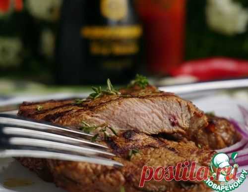 Телячьи стейки в соево-томатном маринаде - кулинарный рецепт