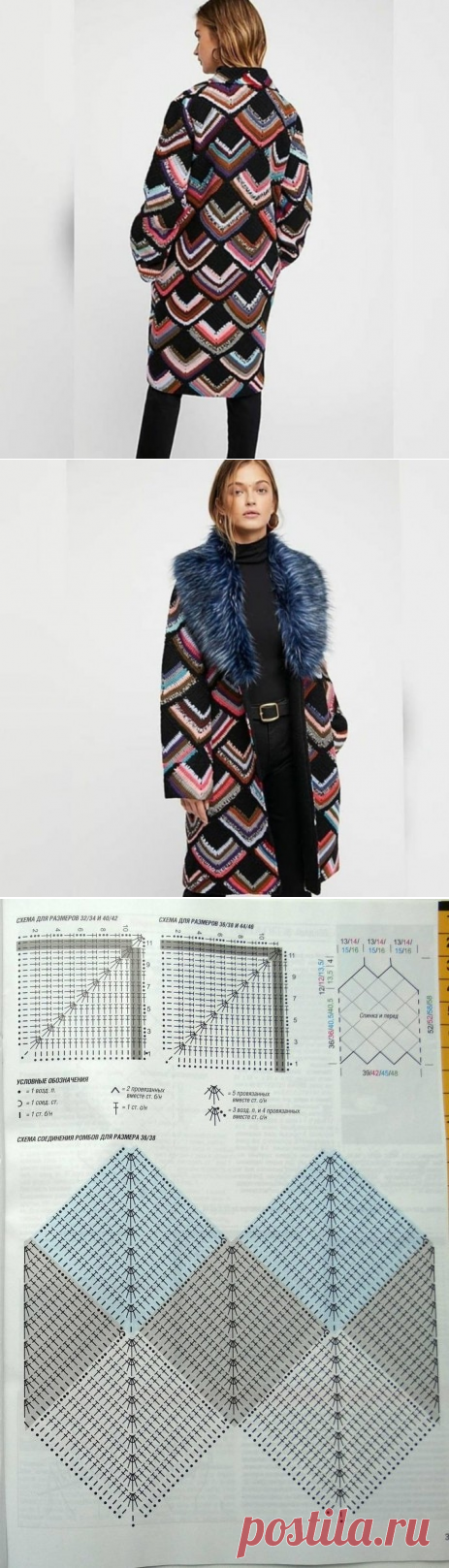 Пальто из категории Интересные идеи – Вязаные идеи, идеи для вязания