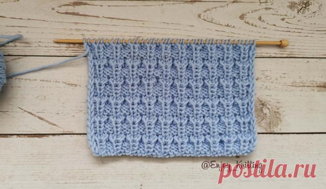 КРАСИВЫЙ Объемный узор спицами для шапки | Enjoy Knitting/Вяжем узоры | Яндекс Дзен