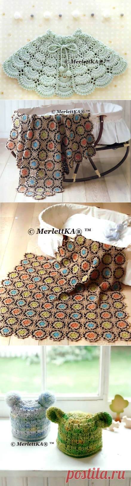 Подборка одежды для младенцев ☆ вязание крючком