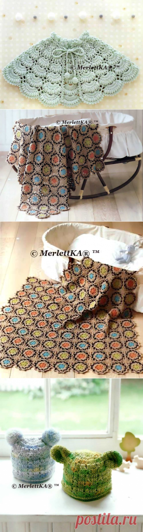 Подборка одежды для младенцев ☆ вязание крючком