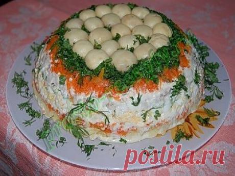 Салат пикантный – «Лесная полянка»