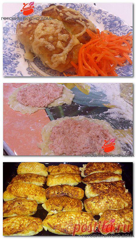 Картофельные рулетики с мясом