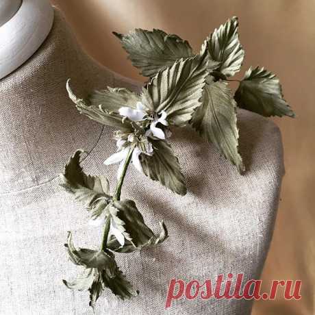 #nettle #handmade #FlowerAtelier #linenflowers #handmadeflower