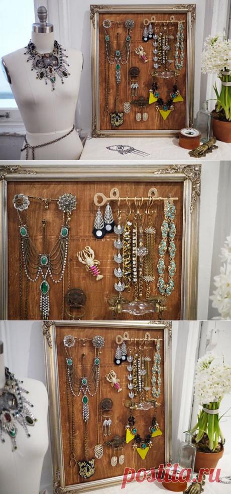 Держатель для украшений от Lulu Frost (DIY) / Организованное хранение / Модный сайт о стильной переделке одежды и интерьера
