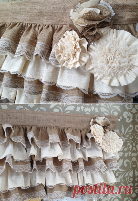 Ruffle Lace Valance от PaulaAndErika на Etsy