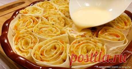 САМАЯ КРАСИВАЯ И ПРОСТАЯ ЗАПЕКАНКА ИЗ КАПУСТЫ И ЛАВАША! ТАК ВКУСНО, ЧТО СЛОВАМИ НЕ ОПИСАТЬ...