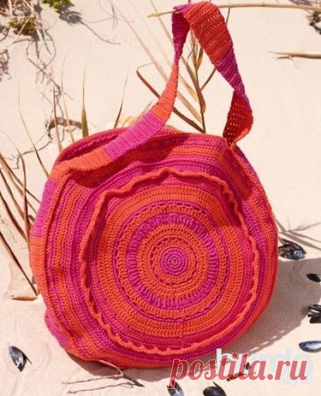 Круглая сумка - схема вязания крючком. Вяжем Сумки на Verena.ru