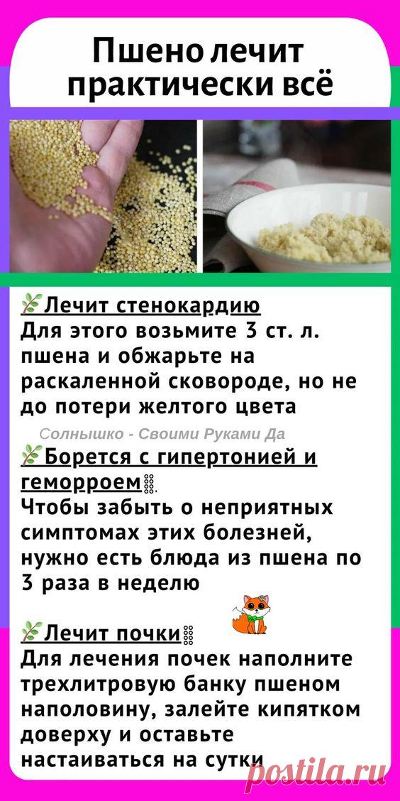 Лечение пшеном в домашних условиях