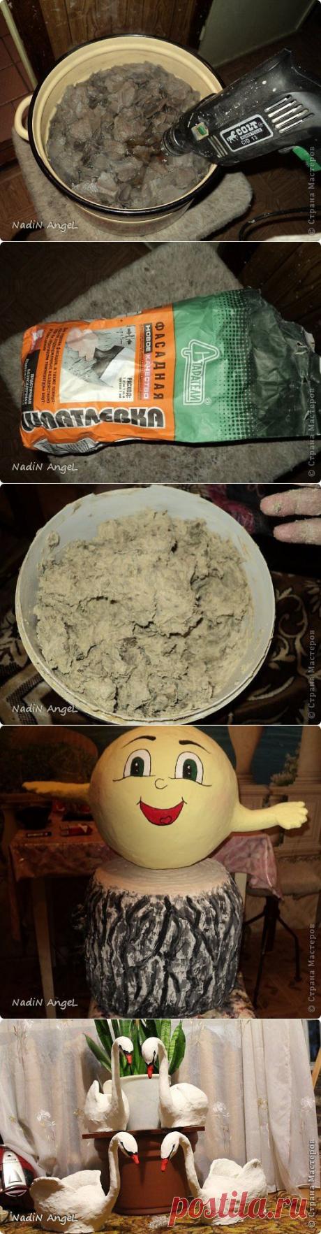 Как я делаю массу для лепки ,уличных фигур | Страна Мастеров