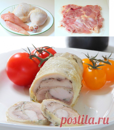 Куриный рулет в духовке