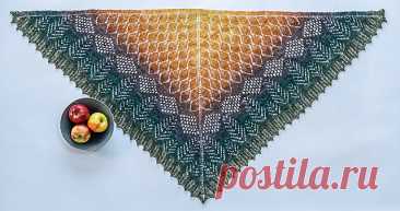Ravelry: узор шали «Остров дикобраза» от Дениз Бартельс