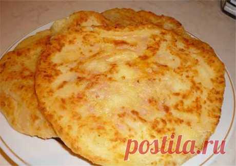 Быстрые сырные лепешки