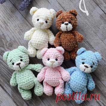 Мишки-малышки амигуруми крючком | Hi amigurumi