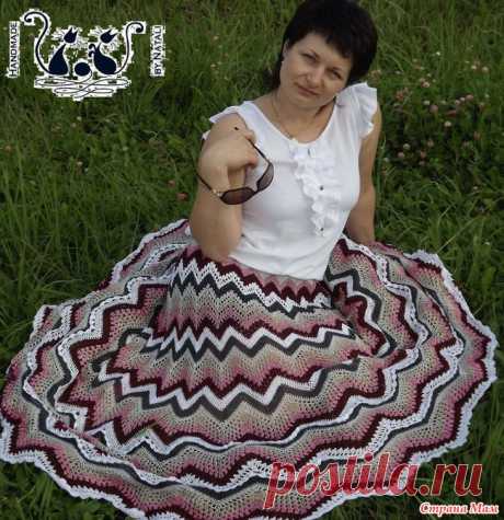 Юбка "Зигзаг" крючком - Вяжем вместе он-лайн - Страна Мам