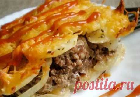 Картошка с фаршем в духовке: запекли под сыром и луком - Steak Lovers - 10 апреля - 43153323456 - Медиаплатформа МирТесен
