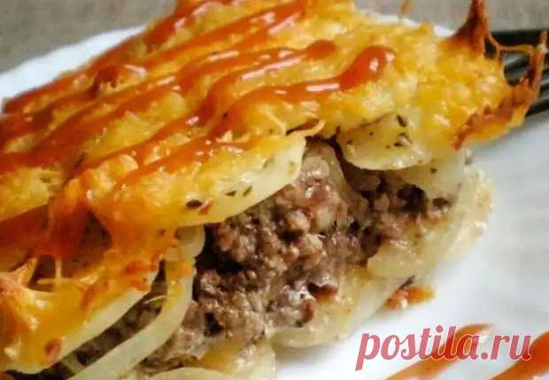 Картошка с фаршем в духовке: запекли под сыром и луком - Steak Lovers - 10 апреля - 43153323456 - Медиаплатформа МирТесен