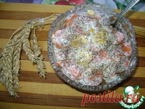 Салат из моркови и яиц - кулинарный рецепт