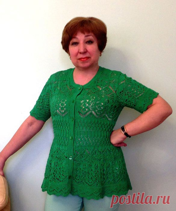 КОФТОЧКА ЦВЕТА ЛЕТА - ВЯЗАНАЯ МОДА+ ДЛЯ НЕМОДЕЛЬНЫХ ДАМ - Страна Мам