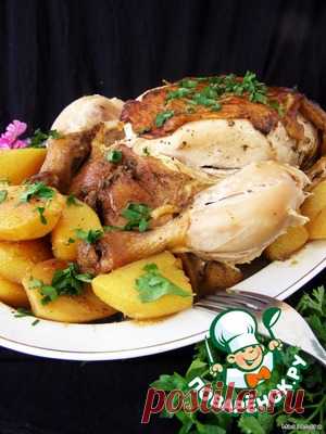 Ароматная курочка с картошкой в мультиварке - кулинарный рецепт