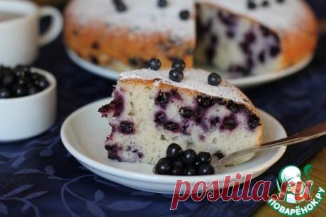 Кекс на кефире с черникой - кулинарный рецепт