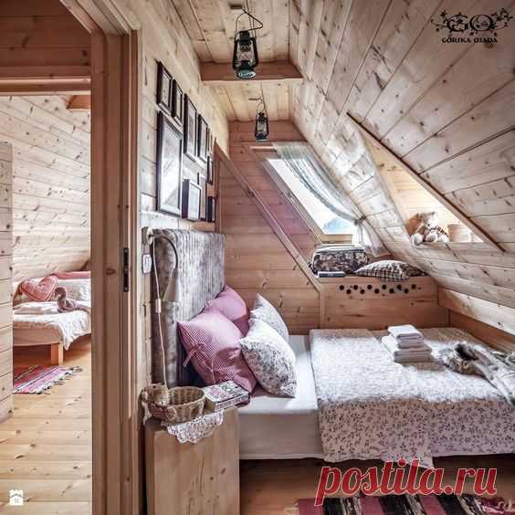 (81) Pinterest - - Luxury Chalets in Tatra Mountains - Sypialnia - Styl Rustykalny - Górska Osada - Luxury Chalets in Tatra Mountains #LuxuryBe | Casas Pequeñas
