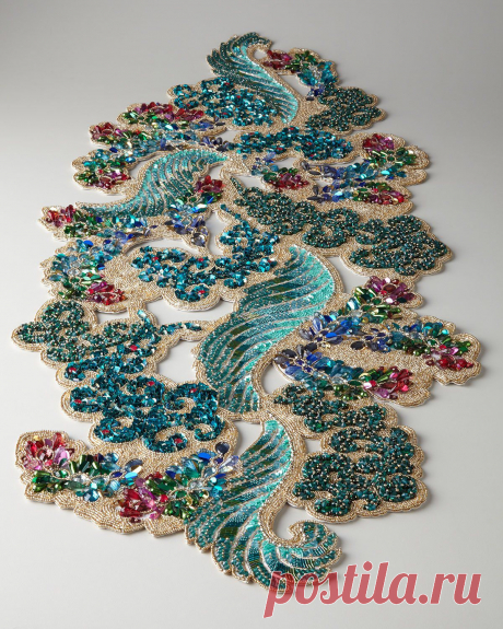 Бисерные аксессуары для сервировки стола от Kim Seybert. Часть I