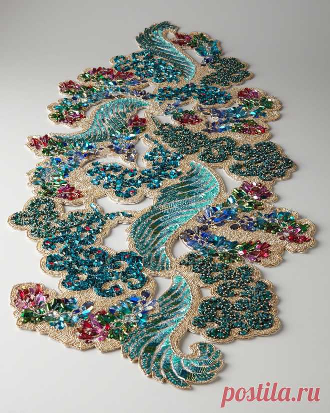 Бисерные аксессуары для сервировки стола от Kim Seybert. Часть I