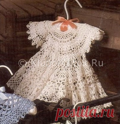 Белое воздушное платье | Вязание для девочек | Вязание спицами и крючком. Схемы вязания.