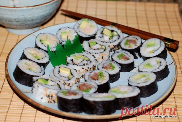 Суши роллы (Makizushi). Суши рис. - Cooking Palette » Cooking Palette