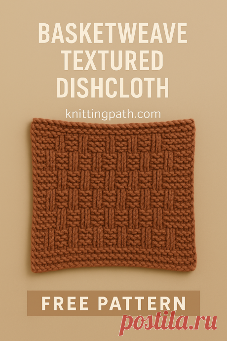 Basketweave Textured Dishcloth