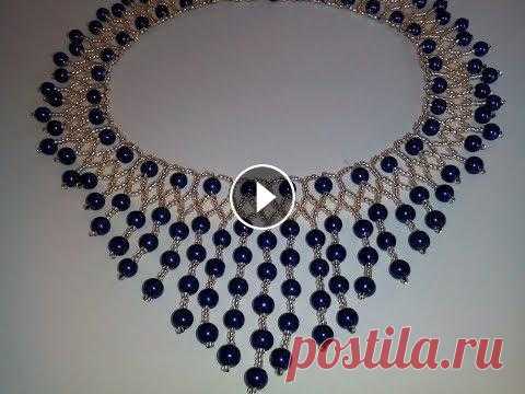 Колье из бисера и бусин. МК. DIY. Necklace. Рада, что Вы зашли на мой канал! Предлагаю посмотреть мастер-класс по изготовлению колье. Прошу прощения за ошибку! Благодарю за просмотр! Желаю успех...