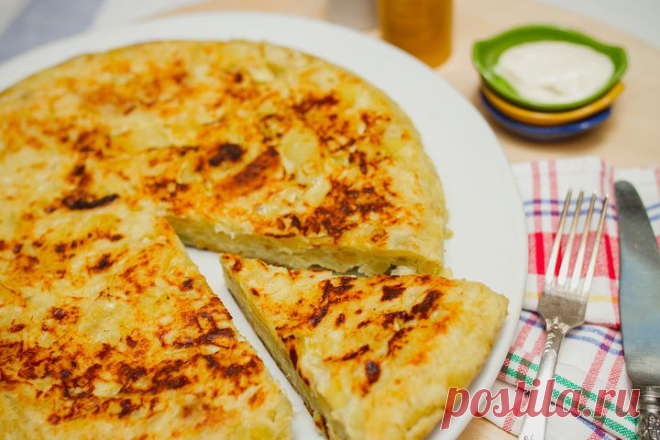 Картофельно-луковый омлет рецепт — Вкусные рецепты