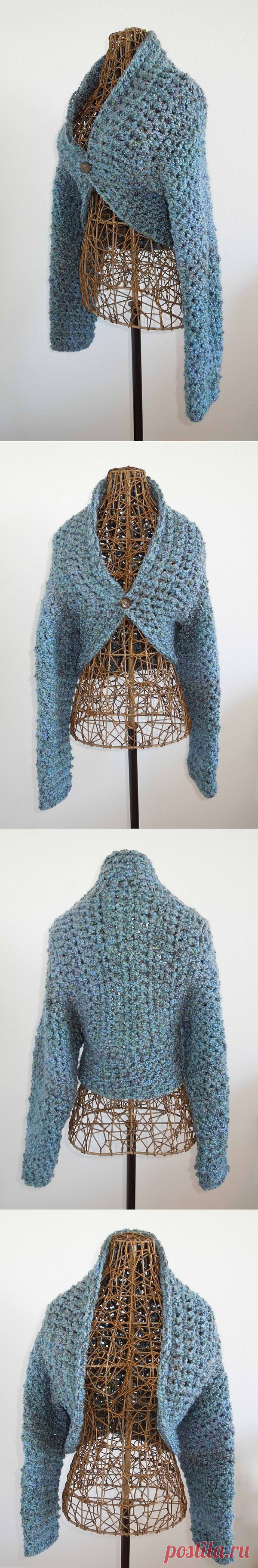No-Seam Crochet Shrug Pattern | Bianchi's Barn