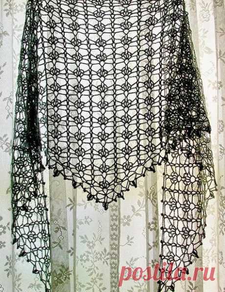 (37) Crochet Lace Shawl For Summer - Pattern …