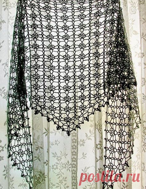 (37) Crochet Lace Shawl For Summer - Pattern …