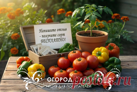 Напишите отзыв — получите редкий сорт бесплатно! 🎁 | ОГОРОД.сайт