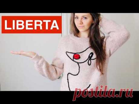 👄СВИТЕР &quot;LIBERTA&quot; спицами. ВИДЕО ОБЗОР