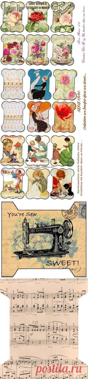 Шаблоны катушек для хранения ниток, лент, пряжи и кружев. 3