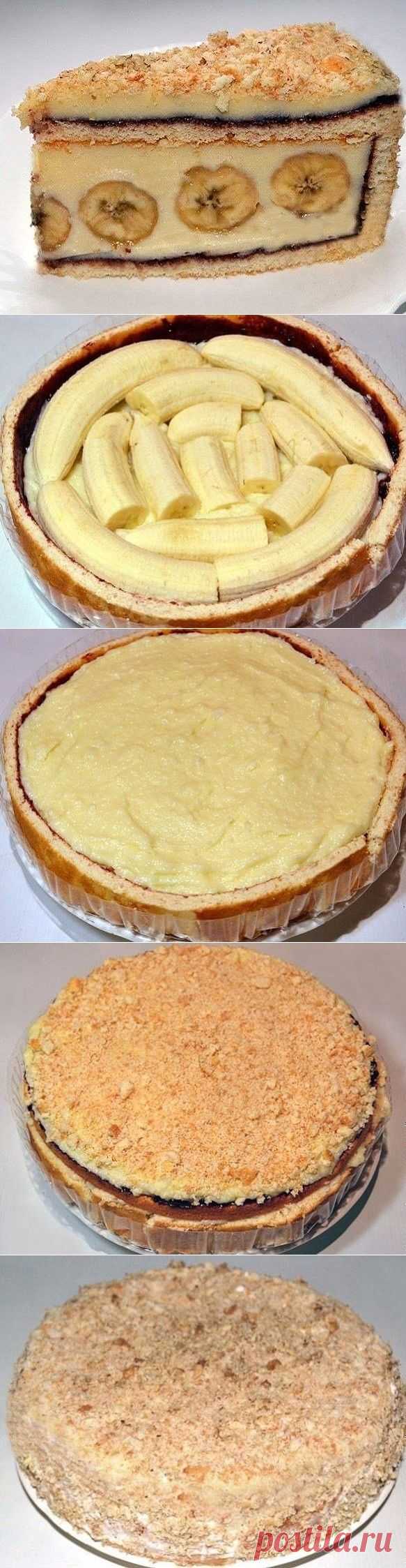 Торт с бананами