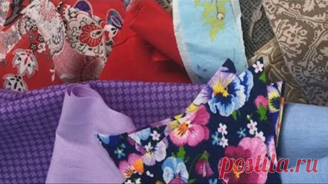 Треугольные блоки для лоскутного одеяла - необычный взгляд на привычное DIY мастер-класс