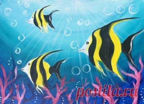 Рисуем рыбок — Поделки с детьми