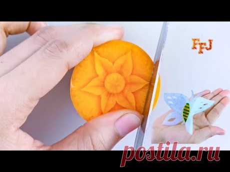 Cut the Carrot Just So & It Becomes Beautiful Craftiness & Hack