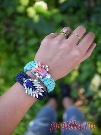 Эксклюзивный плетеный браслет, который легко сделать самостоятельно