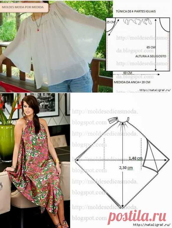 Простые выкройки: летние.