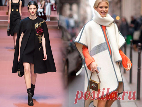 Как связать пончо крючком, спицами — схемы и описание