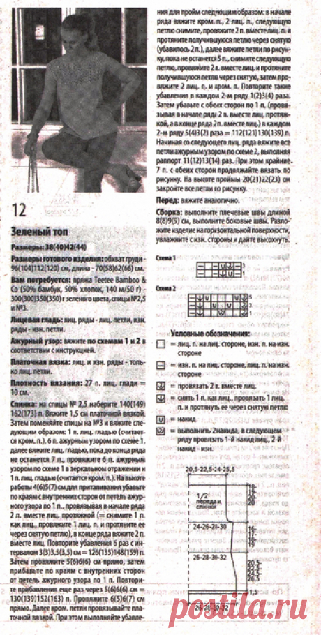 Топ. Спицы.