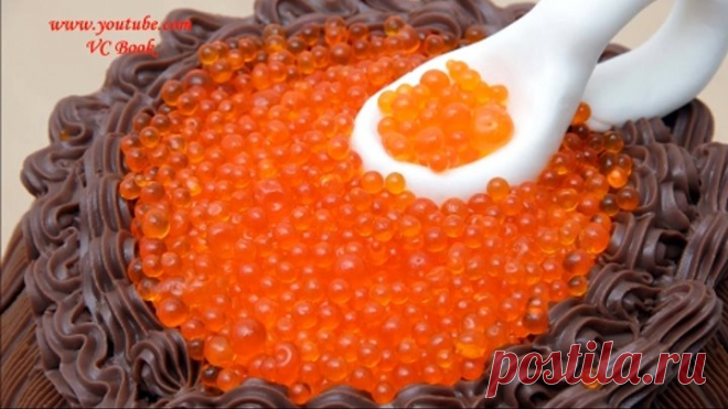 Как сделать сладкую икру для торта | Икра для торта | Украшение тортов